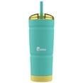 thumbnail image 1 of bubba Envy S Insulated Stainless-Steel Tumbler with Straw and Bumper, in Teal 24 Oz., Rubberized, 1 of 5