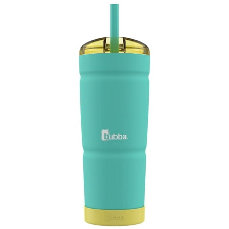bubba Envy S Insulated Stainless-Steel Tumbler with Straw and Bumper, in Teal 24 Oz., Rubberized