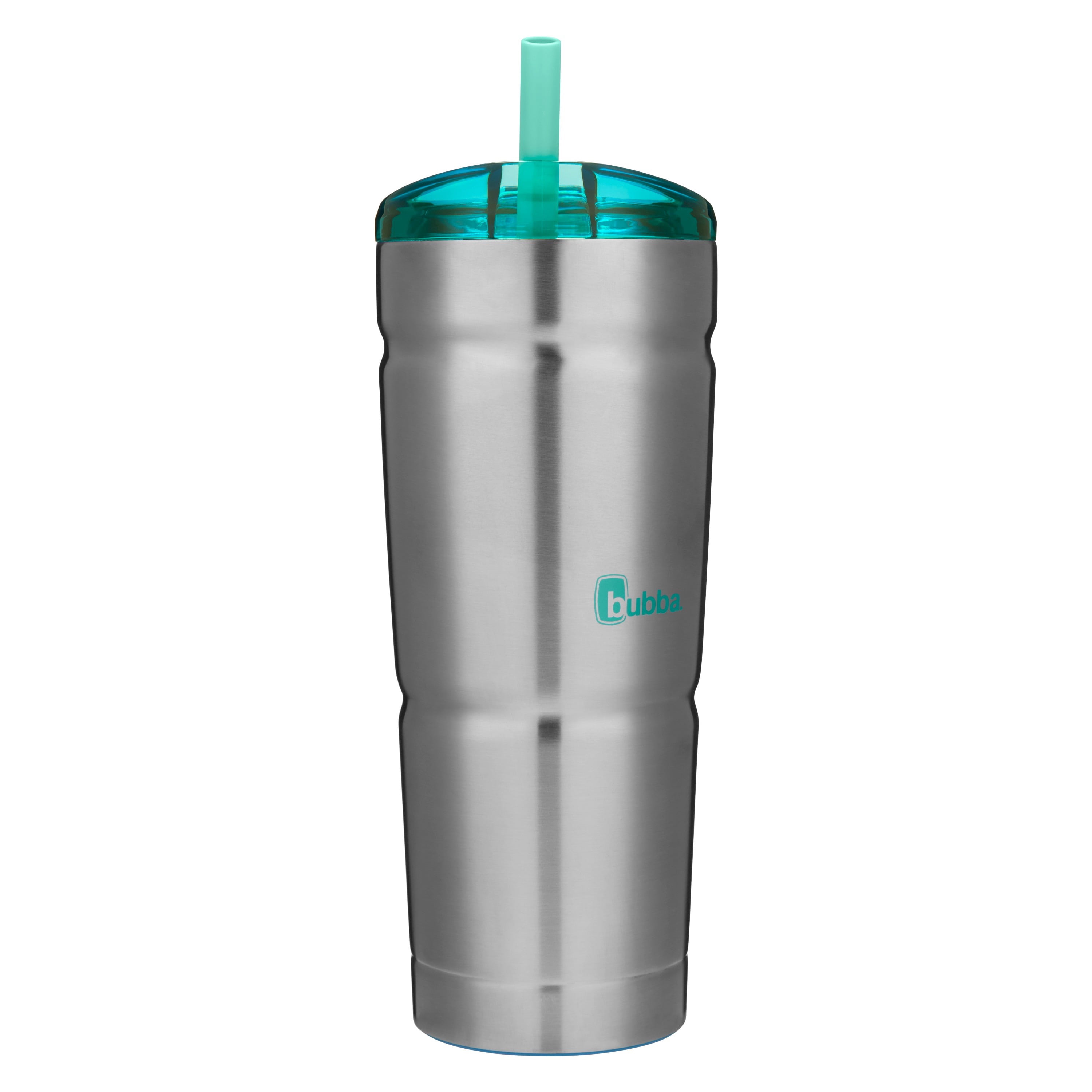 Bubba Envy S Vacuum-Insulated Stainless Steel Tumbler with Lid  and Straw, 24oz Reusable Iced Coffee or Water Cup, BPA-Free Travel Tumbler,  Steel/Island Teal: Tumblers & Water Glasses