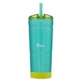 thumbnail image 1 of bubba Vacuum Insulated Stainless Steel Tumbler with Straw and Bumper, Envy S 24oz., Iridescent, Island Teal, 1 of 3