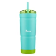 bubba Envy S Stainless Steel Tumbler with Straw and Bumper Rubberized in Teal, 24 fl oz.