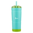 thumbnail image 1 of bubba Envy S Stainless Steel Tumbler with Straw and Bumper Rubberized in Teal, 24 fl oz., 1 of 5