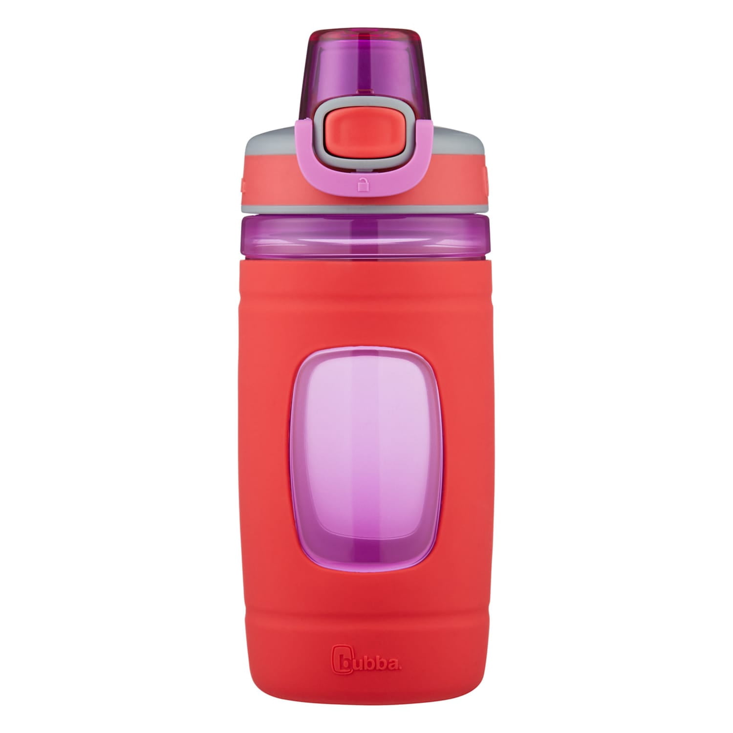 bubba Leak Proof Flo Silicone Kids Water Bottle, 16 oz., Refresh Coral