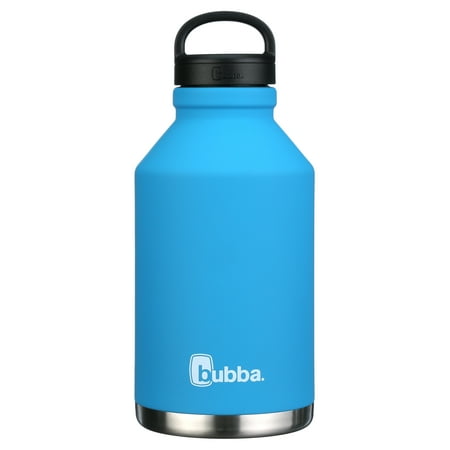 bubba Growler Stainless Steel Water Bottle Wide Mouth Rubberized Blue Tutti Fruity, 64 fl oz.