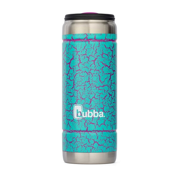 bubba Stainless Steel Trailblazer Barware Tumbler, Crackle Island Teal, 18 oz