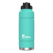bubba Stainless Steel Trailblazer Water Bottle with Straw, Rubberized Island Teal, 40 oz