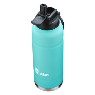 Bubba Trailblazer Insulated Stainless Steel Water Bottle, Straw Lid, 40oz., Rubberized, Island Teal