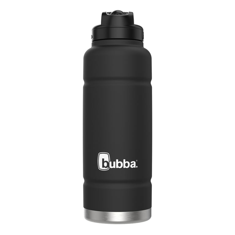 bubba Trailblazer Insulated Stainless Steel Growler with Wide Mouth Lid,in  Black, 64 oz., Rubberized