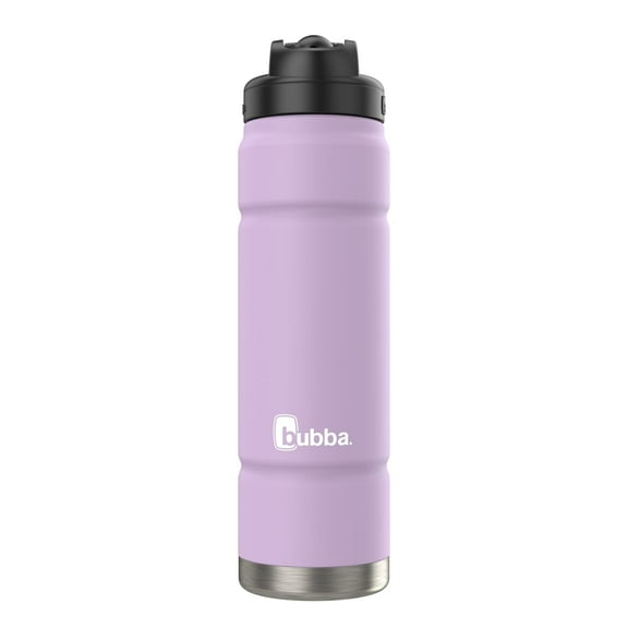 bubba Trailblazer Stainless Steel Water Bottle, Straw Lid Rubberized Purple, 24 fl oz.