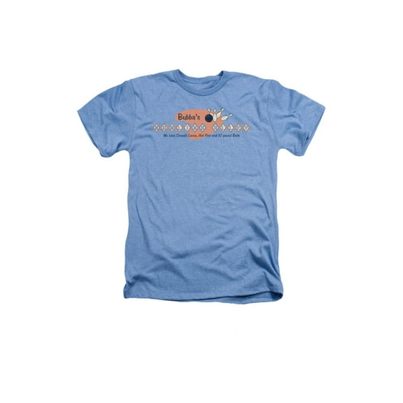 bubba's bowling alley logo adult heather t-shirt tee
