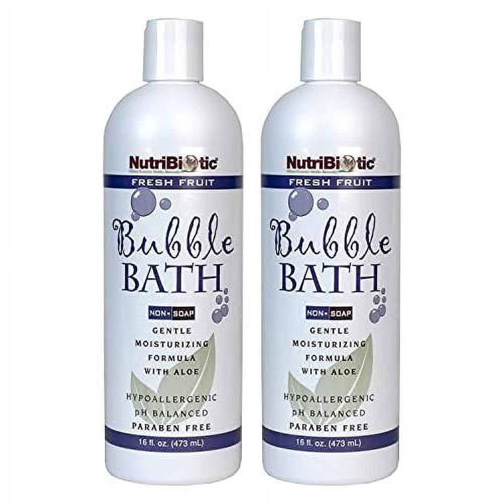 bubble bath, fruit, 16 oz. pack gentle moisturizing with gse, aloe