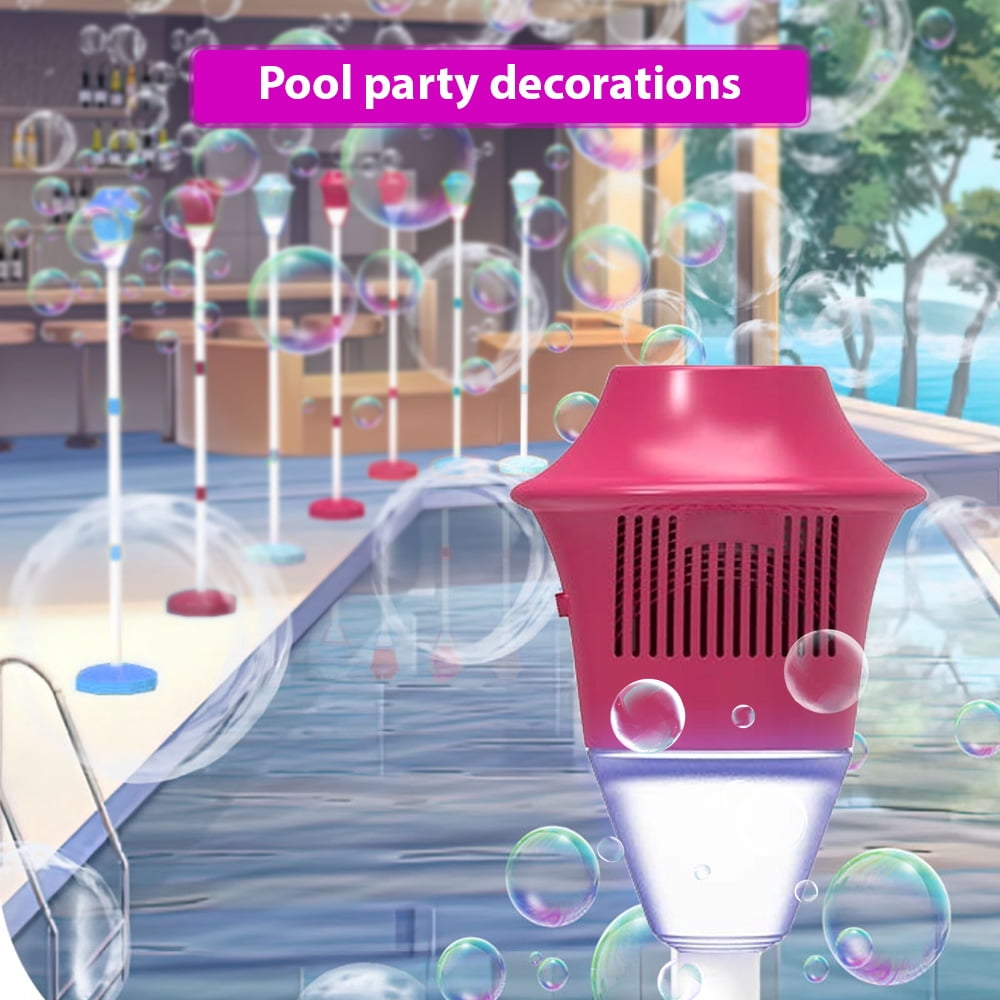 bubble blower Bubble Machine Light Vertical Bubble Maker Outdoor Wedding Christmas Party Interactive Rechargeable Street Light Shaped Automatic Bubble Machine