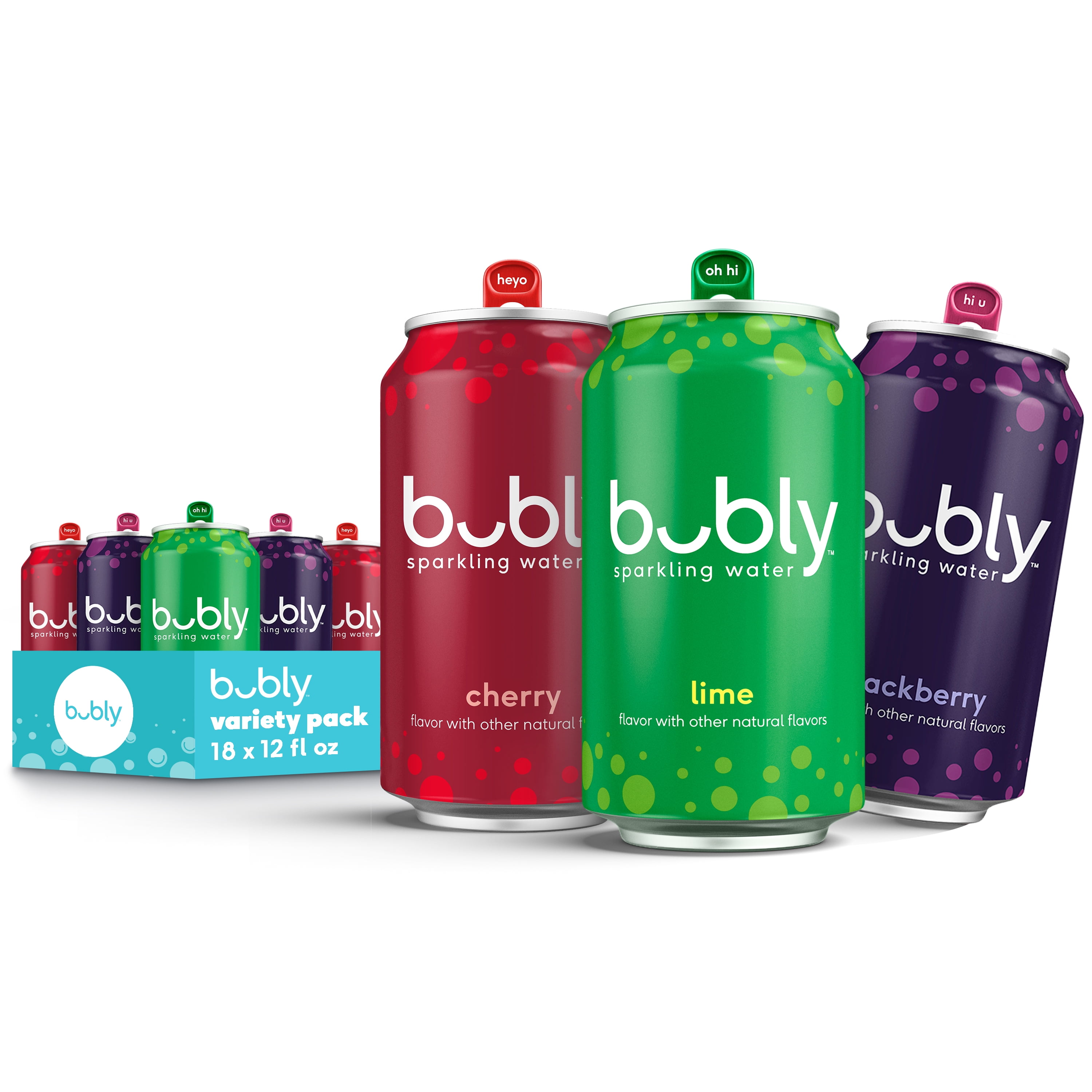 bubly Lime Yours Sparkling Water, Fruity Flavored Drinks