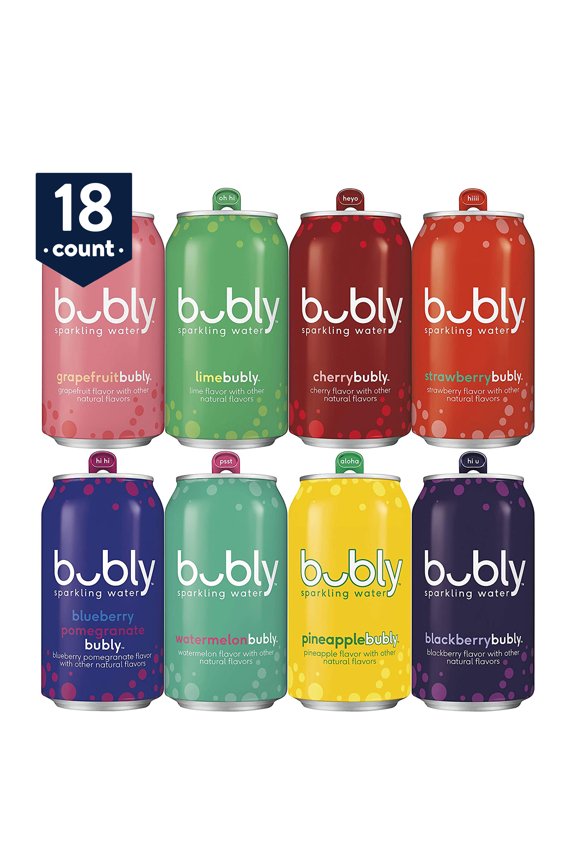 Sparkling Water, 8 Flavor Variety Pack, 12 fl oz, 18 Pack Cans