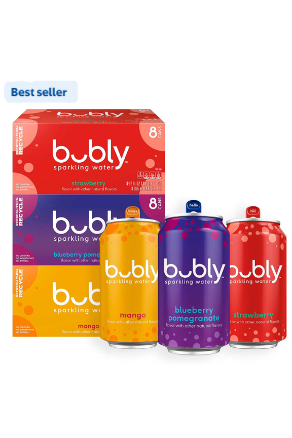 Sparkling Water Variety Pack, (Mango , Blueberry Pomegranate, Strawberry) 12 fl. oz., 24 pk.