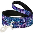 thumbnail image 1 of buckle-down "crystals2 blues purples" dog leash, 1 of 1