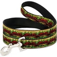 thumbnail image 1 of buckle-down dl-w30886 hamburger vivid dog leash, 1 of 1