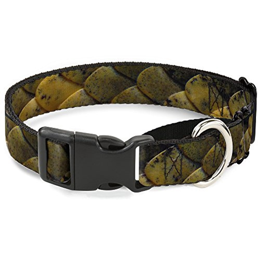 buckle-down martingale dog collar - snake skin 3 grays