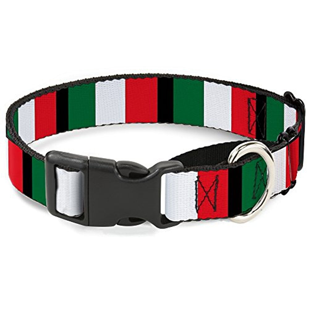 buckle-down mgc-w30904-l italy flags martingale dog collar