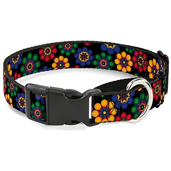 buckle-down "psychedelic daisies" martingale dog collar
