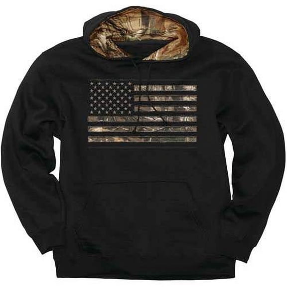 buckwear men's real tree stars and stripes hoodie - 1723