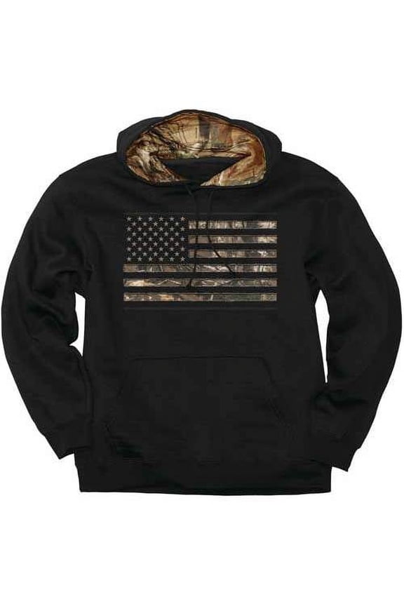 buckwear men's real tree stars and stripes hoodie - 1723