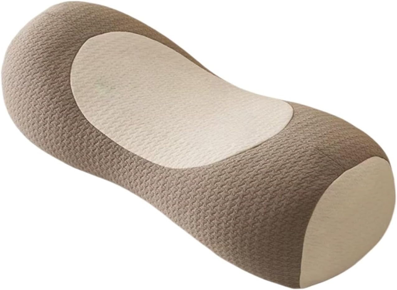 buckwheat pillow,Organic Buckwheat Cervical Neck Pillow – Adjustable Neck Roll for Sleeping, Ergonomic Neck Support Bolster for Side & Back Sleepers, Pillow