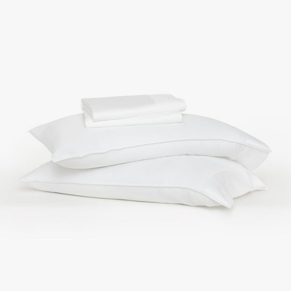 buffy-zero Eucalyptus Sheet Set Queen White