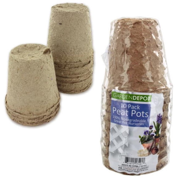 Bulk Buys Ecological Peat Pots - Case of 12