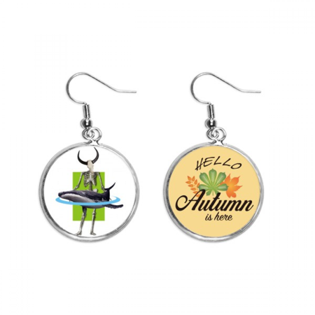 bull-headed cape whale show ear dangle autumn ear jewelry
