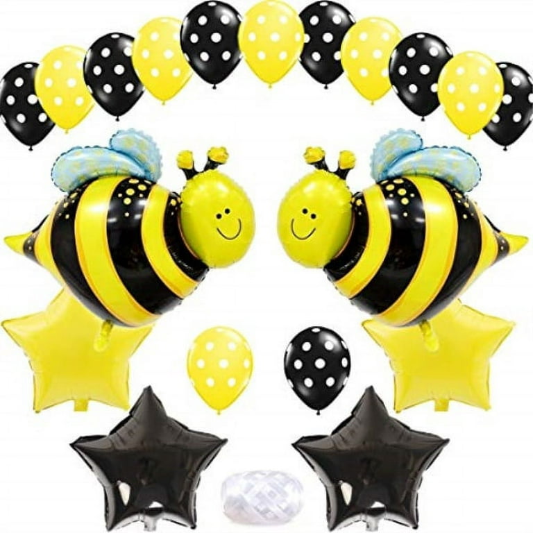 Buy PartyWoo Bee Balloons, 72 pcs Yellow Balloons Yellow Polka Dot Balloons  Black Balloons and Bee Foil Balloon, Bee Decorations for Bee Party, Bee  Baby Shower, Bee Birthday Party, Mom to Bee