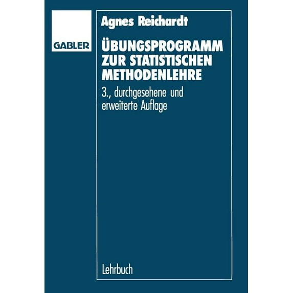 Ãbungsprogramm Zur Statistischen Methodenlehre, (Paperback)