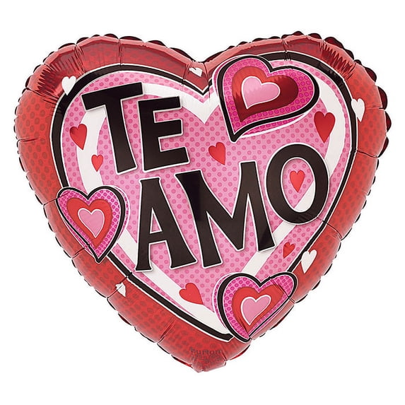 burton+BURTON 17" Spanish Heart Shaped Te Amo Balloon