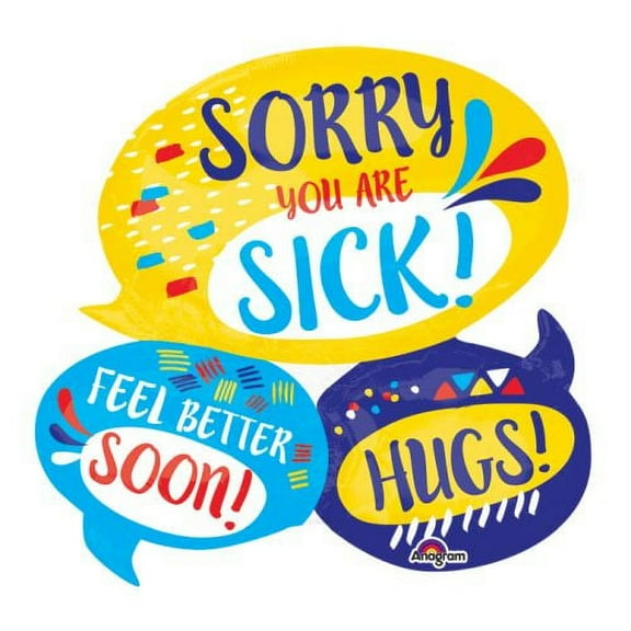burton + BURTON 26" Sorry You are Sick XtraLife Get Well Foil Balloon