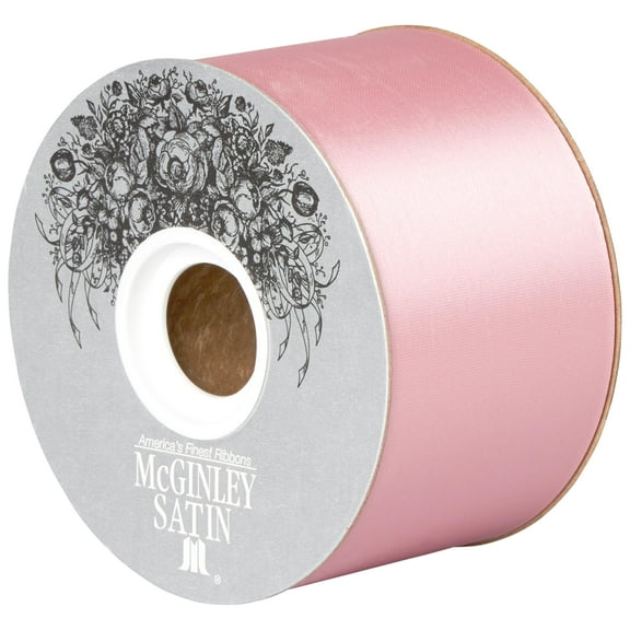 burton+BURTON #40 Pink Satin Acetate Ribbon