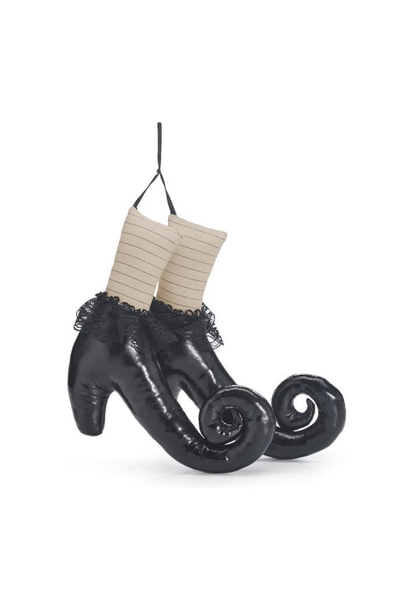 burton+BURTON Black Curled Toe Witch Boots