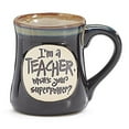thumbnail image 1 of 1 X I'm a Teacher Superpower Deep Black 18 Oz Mug, 1 of 1