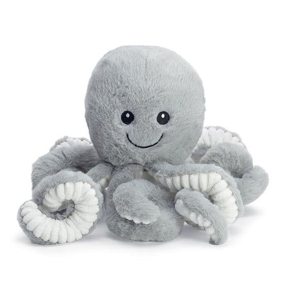 burton+BURTON Plush Small Gray Octopus, 11-Inch