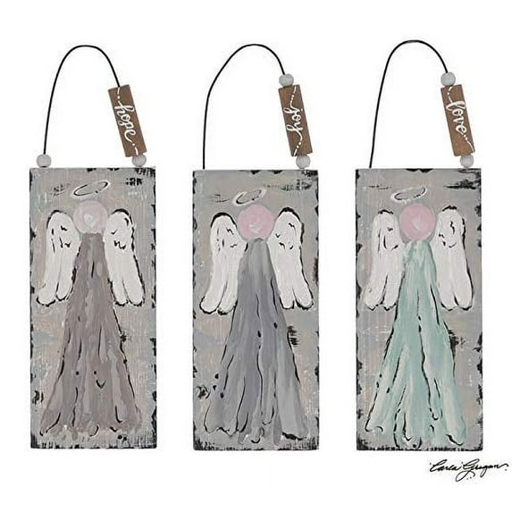 burton+BURTON Raised Paint Angel Ornament Assortment