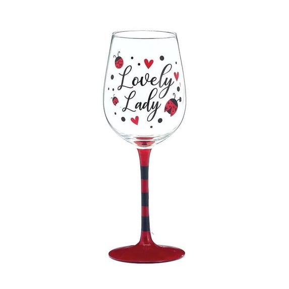 burton+BURTON Stemmed Wine Glass Lovely Lady