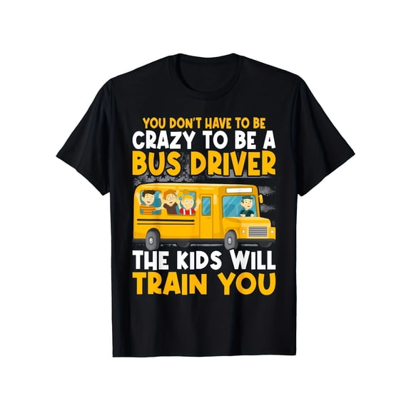 bus driver t shirt driver saying soft breathable 100 cotton tee black shirt with yellow school bus graphic unisex sizes s xxxl perfect gift for bus drivers dri