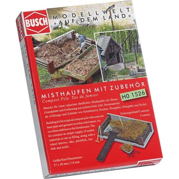 busch 1526 compost pile ho structure scale model structure