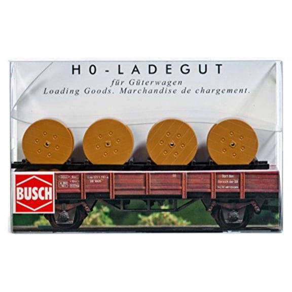 busch 1681 cable roll load 4/ ho scenery scale model scenery