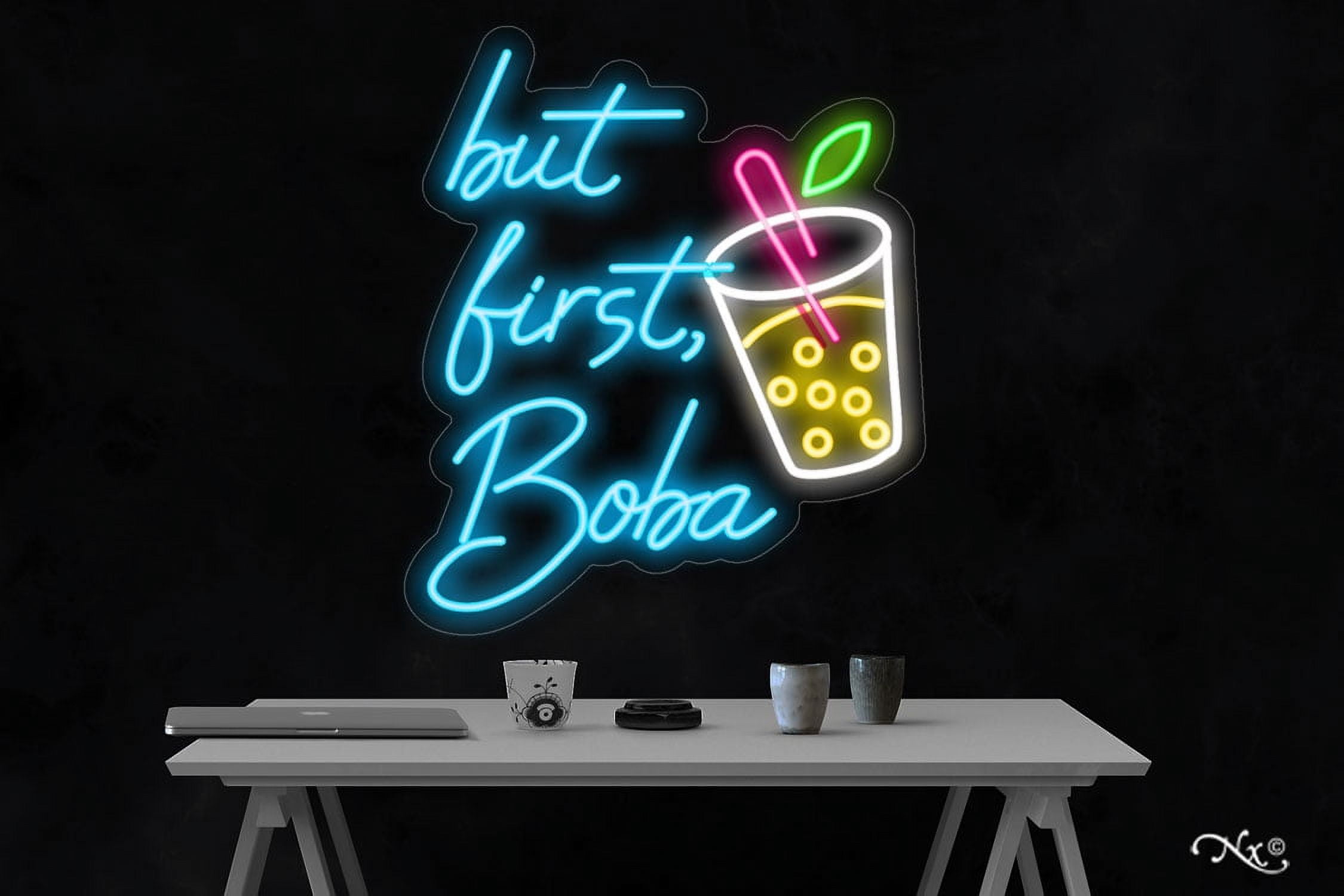 but first, Boba-LED Neon Sign Made in USA - Walmart.com