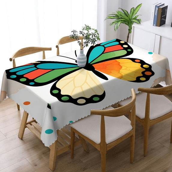 butterfly Tablecloths rectangle , Festive Table Setting - Machine-Made ...