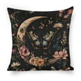 thumbnail image 1 of butterfly flowers crescent moon Linen toss pillowcase decoration pillowcase gifting preferred 20x20 inch cushion cover sofa pillowcase sofa bedroom living room car, 1 of 8