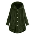 thumbnail image 1 of buttoned-irregular-hooded-plush-top, 1 of 6