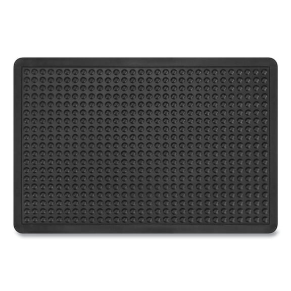 Apache Mills Bubble Flex Anti-Fatigue Mat, Rectangular, Black Crush-Resistant Non-Slip Surface, 24" x 36"