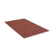 Apache Mills Drainage Mat, Rubber, 5 ft W x 3 ft L, Red 3917101013x5