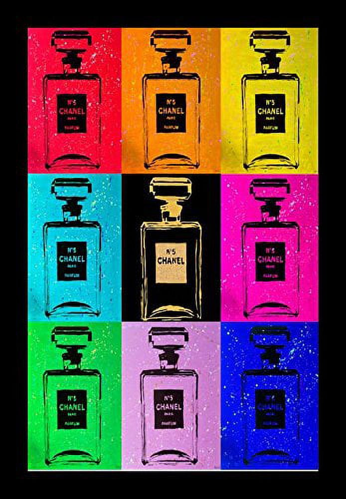 buyartforless Multi Color Chanel Pop Art Urban Chic Framed Wall Poster